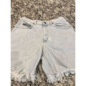 Vintage LEE Blue Jean Shorts Size‎ 33 With 7" Inseam MR Lee